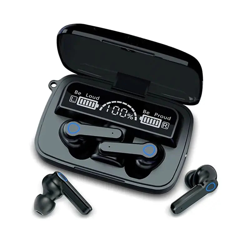 M19 TWS Bluetooth 5.1 Earbuds with 3500mAh Charging Box, Waterproof, Sports Earphones with Microphone